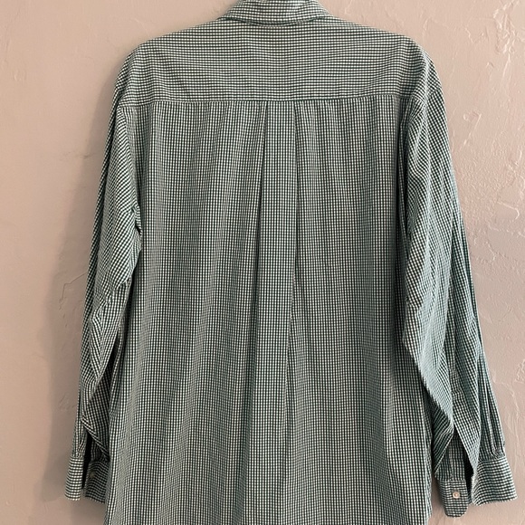 Brooks Brothers Green Gingham Relaxed Fit 16-5 - Picture 3 of 3